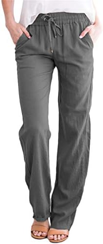 מכנסי טרנינג רגל יוגה רחבים של מכנסי יוגה רגל רגל נוח של מכנסי יוגה נוחים לנשים עם מכנסי כיסים נוחים.
