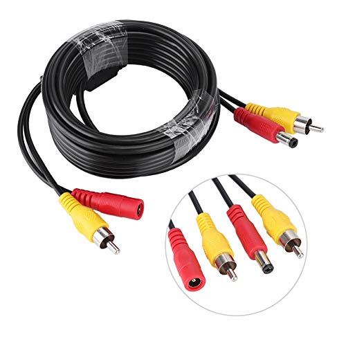 כבל שמע RCA, RCA + DC כבל Powe Video, הכוח הווידיאו הווידאו מראש של כל אחד מראש חוט חוט מלא חוט