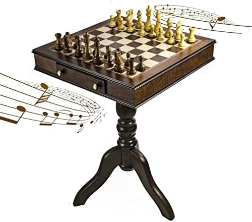 גימור אגוז מעשה נצחי בעבודת יד 30 הערה לוח השחמט האיטלקי המוזיקלי האיטלקי - שיר ערש
