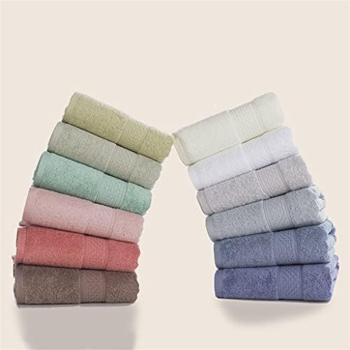 ZSEDP 3 יחידות מגבות סט כותנה צבע אחיד מגבת רחצה עבה מגבות מקלחת פנים מגבות למקלחת הביתה (צבע: