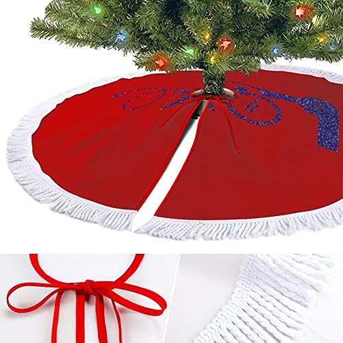 סטייליסט שיער מאהב מייבש חצאית עץ חג המולד לקישוטים למסיבות חג עם תחרה ציצית
