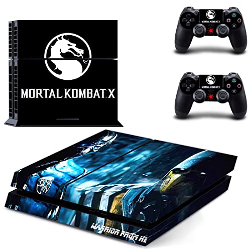 עבור PS4 Slim - משחק Ninja Mortal Best War Kombat X PS4 או PS5 מדבקת עור לפלייסטיישן 4 או 5