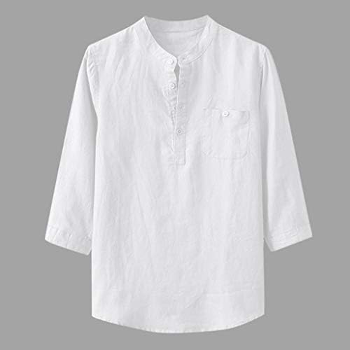 חולצות פשתן של זפודים לגברים כפתור שרוול קצר למטה אופנה מזדמנת חולצות רזה