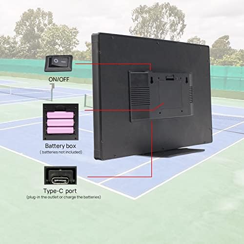תוצאות תוצאות טניס של גן שין עם תצוגת LED מרוחקת ומולטי -צבעונית, אספקת שופט טניס מקצועית