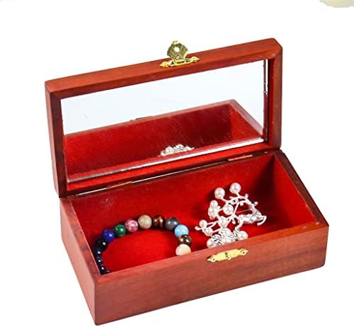 ZSEDP רטרו מעטפת פרח עץ אגס עם מארגן איפור קופסא אחסון מארז קופסת נישואין לנשים קופסת נישואין