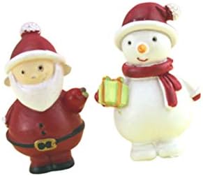 אבאודם 2 יחידות יצירתי קריקטורה סנטה קלאוס ואיש שלג בצורת עוגת קישוטי עוגת מסיבת חג המולד משמש