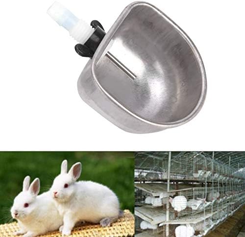 10 סטים ארנב מים קערת שתיית מים קערת האכלת אביזרי מתאים לכלובים שונים עם שונה חוט קטרים