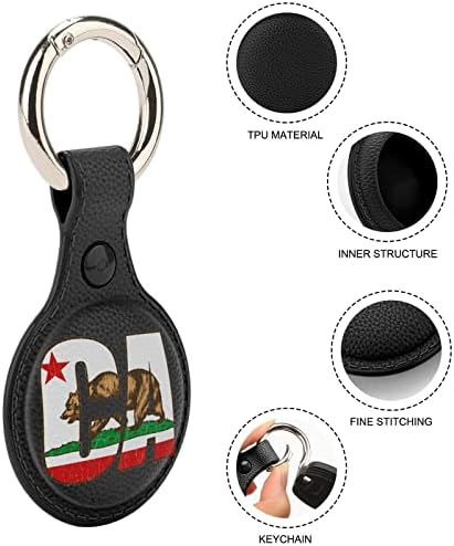 קליפורניה דוב דגל מגן מקרה עבור תגי אוויר עם מפתח טבעת תגי אוויר גשש כיסוי מחזיק אבזרים