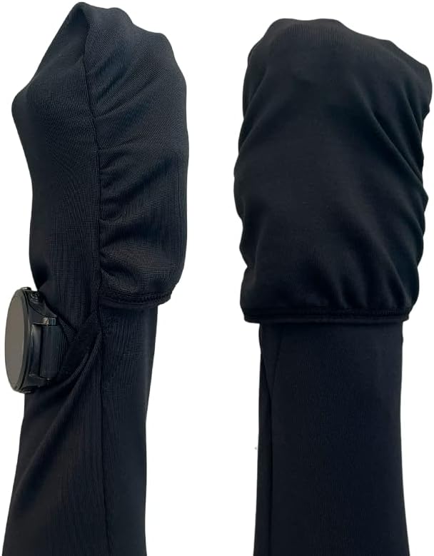 Sportbr UV הגנה על שרוולי זרוע תרמיים עם כפפה, פתיחה לגשש כושר, חור אגודל, שרוולי זרוע לגברים + נשים