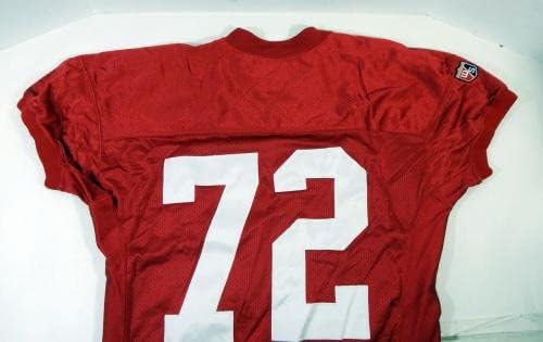 1995 סן פרנסיסקו 49ers Oliver Barnett 72 משחק הונפק אדום ג'רזי 50 DP23398 - משחק NFL לא חתום משומש