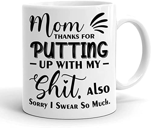 ספל קפה חדש לחידוש לאמא מצטער אני נשבע כל כך הרבה-תודה שהשלמת עם אמא שלי יום 11 עוז