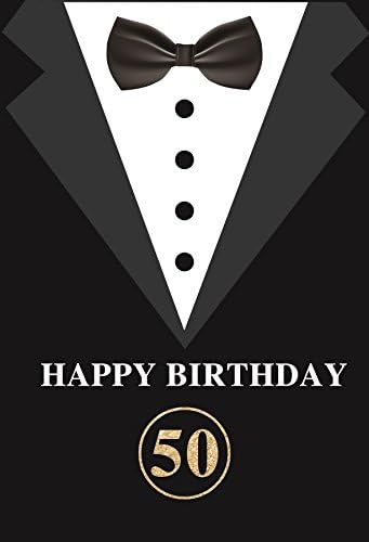 ייל 5 על 7 רגל 50 יום הולדת תא צילום צילום רקע טוקסידו בגדי עניבה חליפת להתאמה אישית אדון יום הולדת