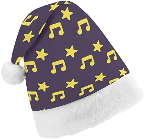 צהוב מוסיקה וכוכב חג המולד כובע אישית סנטה כובע מצחיק חג המולד קישוטים