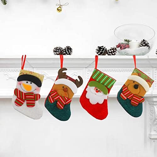 גרבי חג מולד דקורטיביים גרביים שקיות מתנה לילדים שקיות ממתקים גרבי מתנה קישוטים לחג המולד קישוט משרד