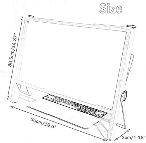 רלירה מסך זכוכית מגדלת עבור מחשב נייד מחשב נייד מסך זכוכית מגדלת מגן מחזיק 22, מתקפל מחשב נייד טלפון