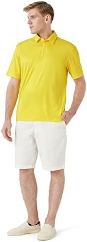 חולצות פולו לגברים של Naviskin חולצות גולף יבשות מהירות UPF 50 שרוול ארוך וקצר לחות חולצות פולו