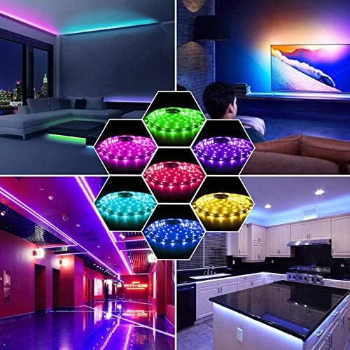 נורות רצועת LED, 5050 רצועת אור דקורטיבית עמיד למים עם שלט רחוק, רצועת ניאון LED USB עם 16 צבעי