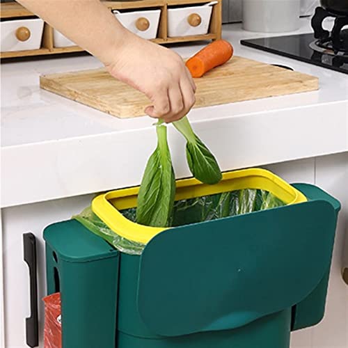 Allmro זבל קטן יכול לפח אשפה מטבח פח קיר רכוב על שירותים ביתיים עם כיסוי טואלט סלון נייר סל
