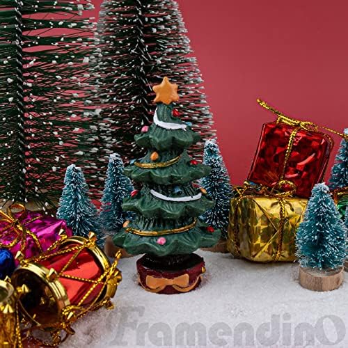 אקווריום קישוט קישוטי יצירתי שרף עץ חג המולד דקור עבור אספקת האקווריום שולחן דקור פיות גן מיקרו נוף חג