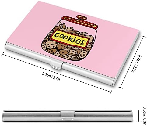 חמוד עוגיות עיצוב עסקים מזהה כרטיס מחזיק מקרה מקצועי ארגונית מתכת דק כיס