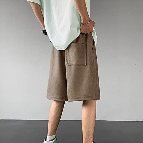 מיאשוי מכנסיים קצרים לגברים מכנסיים קצרים לגברים עם כיסים עמוקים מכנסיים קצרים מזדמנים רופפים לריצה אימון
