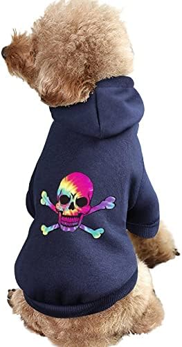 עניבת צבע גולגולת קפוצ'ונים לחיות מחמד רכים סוודר כלבים חמים דפוסים מודפסים חליפות לחיות מחמד עם כובעים