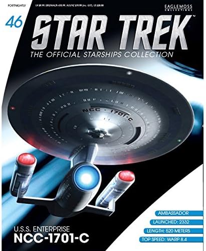 Star Trek Starships USS Enterprise NCC-1701-C רכב עם מגזין אספנים