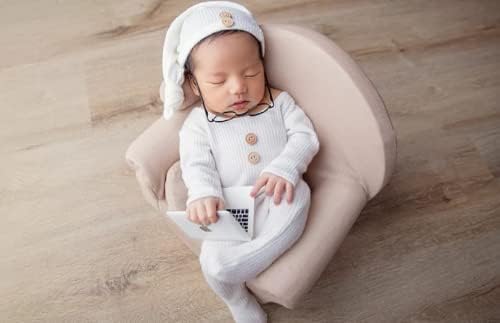 יילוד צילום ילד תלבושת תינוק ילד בנות תמונה לירות תלבושות סרוגה בגדי כובע מכנסיים תינוק נכס פוטושוט