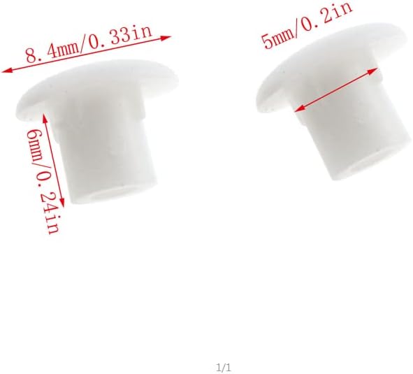 5 ממ פלסטיק חור תקעים 200 יחידות לבן 3/16 סנטימטרים עגול כפתור סומק סוג תקעים בורג כובע קידוח כיסוי תקעים