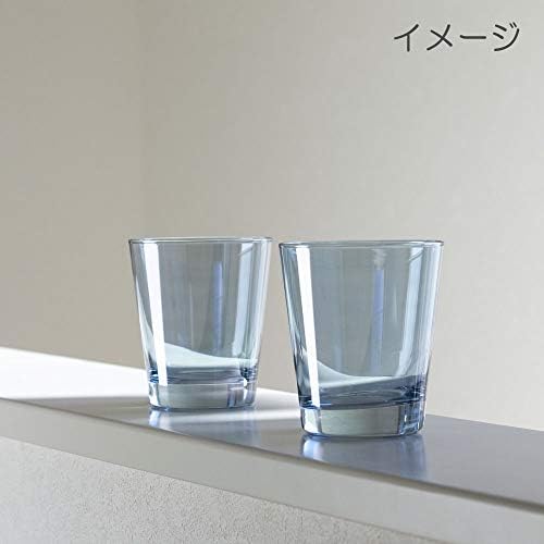 כוס זכוכית קשת 6740-אייטו-BL2, כוס זכוכית, זוג, מגורים לבד, גובה 3.6 אינץ ', קיבולת: 9.2 פלורידה, כחול