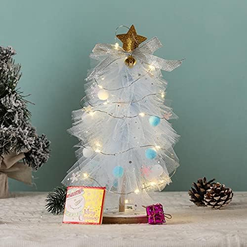 קישוטי חג המולד של Lowfi רשת זוהר עץ חג המולד DIY חבילה אריזת צעצועים חינוכיים לילדים מתנה ורוד