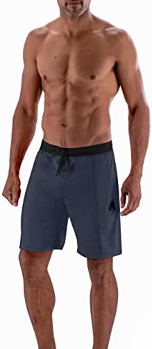 המנון אתלטיקה Evolflex אימון מכנסיים קצרים בגברים בגודל 9 אינץ 'של כיסי צד ואחור - אימונים, אתלטי, ריצה, מכנסי