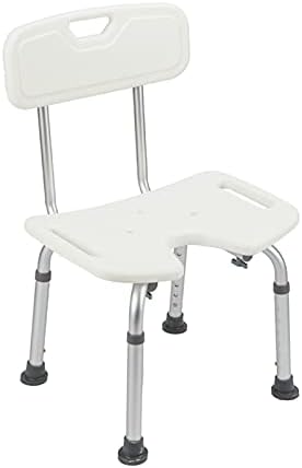 הגנת אמבטיה אמבטיה מקלחת סגסוגת אלומיניום אמבטיה כיסא מושב ספסל עם היגיינה מגזרת עיצוב לבן