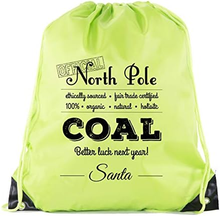 תיק פחם פחם רשמי של צפון קוטב, תרמיל לחג המולד, שקיות מתנה של סנטה!