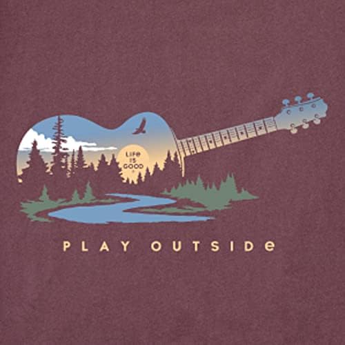 החיים טובים. גברים של לשחק מחוץ גיטרה מגרסה טי, מהגוני חום, הארדקור-גדול