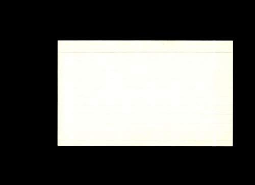 Sammy Baugh חתום 3x5 כרטיסי אינדקס חתימה nfl hof וושינגטון