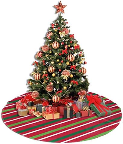 דפוס חג המולד של Lveshop חצאית עץ חג המולד עגול יוקרה עגול מקורה חיצוני כפרי קישוטי חג חג המולד כפרי ≠