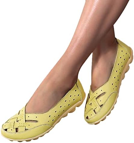 נשים נעליים שטוחות נעליים שטוחות לנשים להחליק על נשים נוחות הליכה שטוח ופרס נעליים יומיומיות נהיגה