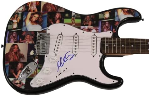 מריה קארי חתמה על חתימה בגודל מלא מותאם אישית יחיד במינו פנדר סטרטוקסטר גיטרה חשמלית א. א. עם אימות ג 'יימס