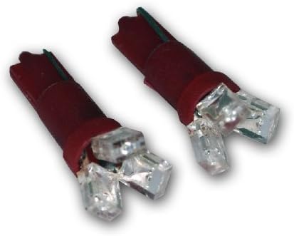 TuningPros Ledig-T5-R3 מכשיר גרנראל נורות LED נורות T5, 3 סט אדום 2-PC אדום