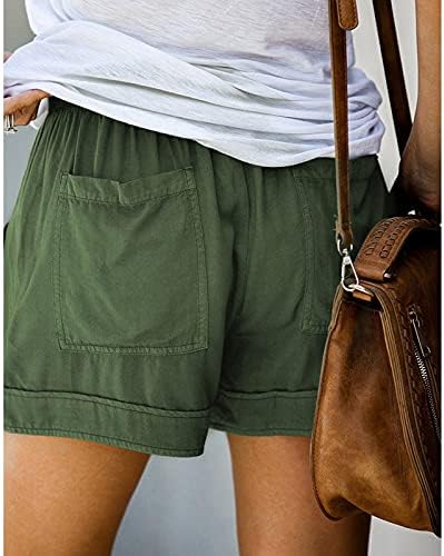 מכנסיים קצרים של Ttzhiye לנשים בקיץ, מכנסיים קצרים אתלטיים לנשים המריצים מכנסיים קצרים עם מכנסיים קצרים בכיס