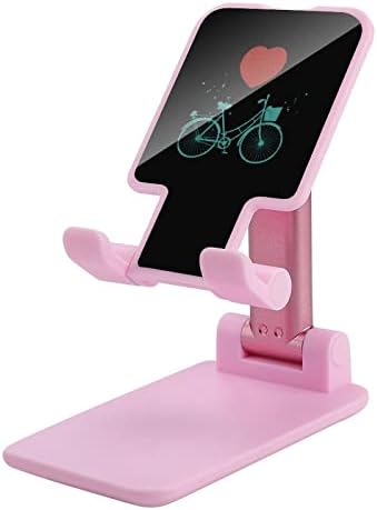 אופניים לבבות טלפון סלולרי עומד על מחזיק טבליות מתקפל אביזרי שולחן עבודה מתכווננים לעריסה לשולחן