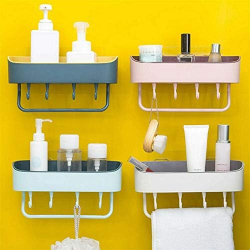 ארגון אמבטיה WXXGY מדף מקלחת מדף קיר אחסון מדף מקל מארגן חדר אמבטיה/D יניקה מסודר