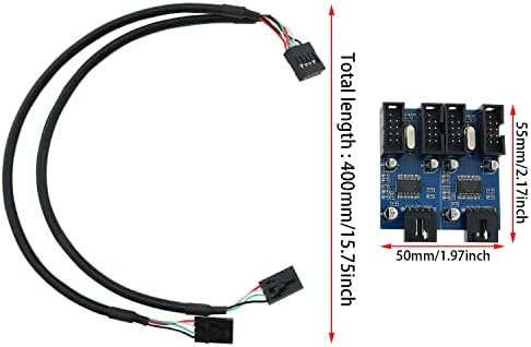 CSNSD 1 זכר ל -4 נקבה 9 סיכה כותרת USB הכותרת תוסף כבלים מתאם כבלים מתאם