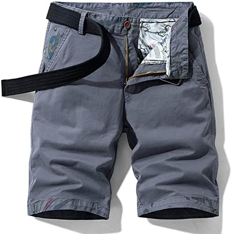 מכנסי מטען לגברים של ymosrh כותנה רופפת כותנה ישר בכיס רב -כיס נושם מכנסי ספורט מזדמנים של גברים