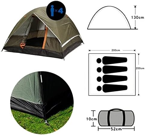 ZLXDP 3-4 אנשים אוהל דיג חורפי אוהל חורפי מאוהל חורף כותנה אוהל אטום אטום אטום רוח קמפינג דיג חורפי