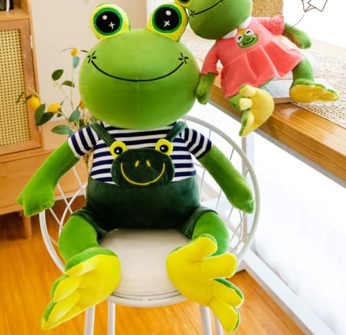 צעצוע קטיפה של טונגמן צפרדע, צעצוע של בעלי חיים ממולאים 20 בובת כרית כרית של כרית חיה גדולה, כרית חיבוק ירוקה