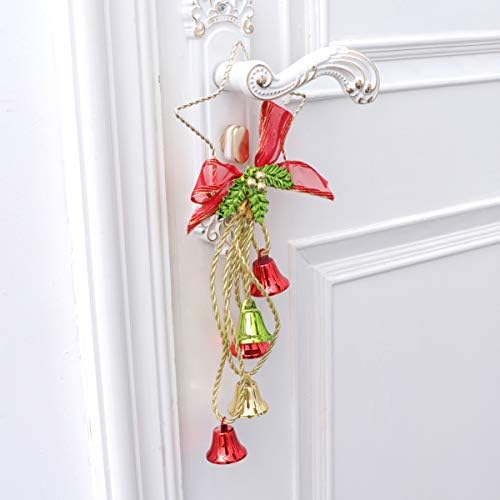 קישוטים ללידה של קסאו קישוטי חג המולד קולבי דלת פעמון קישוט עץ חג המולד תלוי ג'ינגל דלתות ברכות דלתות