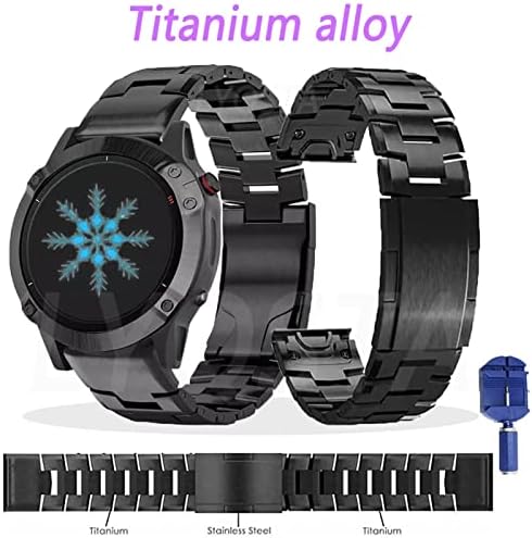 הכי חדש סגסוגת טיטניום צמיד רצועת שעון עבור פניקס 6 צמיד 22 26 ממ עבור גרמין פניקס 6 6 פרו 5