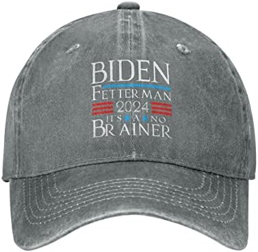Hat Biden Fetterman 2024 זה לא מכסי בייסבול לא מוחיים עם כובעי עיצוב